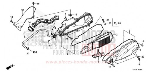 FILTRE A AIR NSC110MPDH de 2017